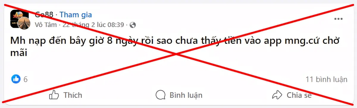 Chiêu trò đánh vào nỗi lo “Nạp mất tiền” của Go88